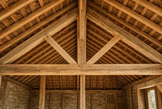 Charpente bois traditionnelle pour maison individuelle