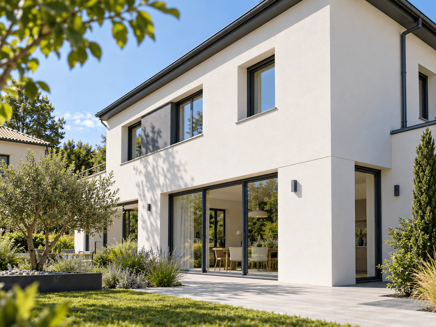 Finition et habillage d’une façade isolée