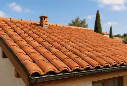 Tuiles en terre cuite pour toiture