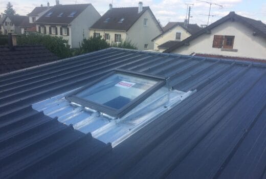 Travaux de toiture sur extension de maison