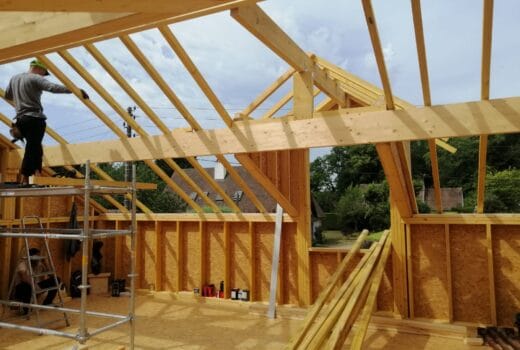 Ossature bois sur mesure pour maison individuelle